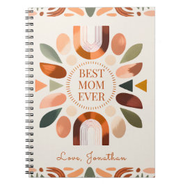 Personlig Boho Mamma Anteckningsbok Present