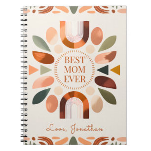 Personlig Boho Mamma Anteckningsbok Present