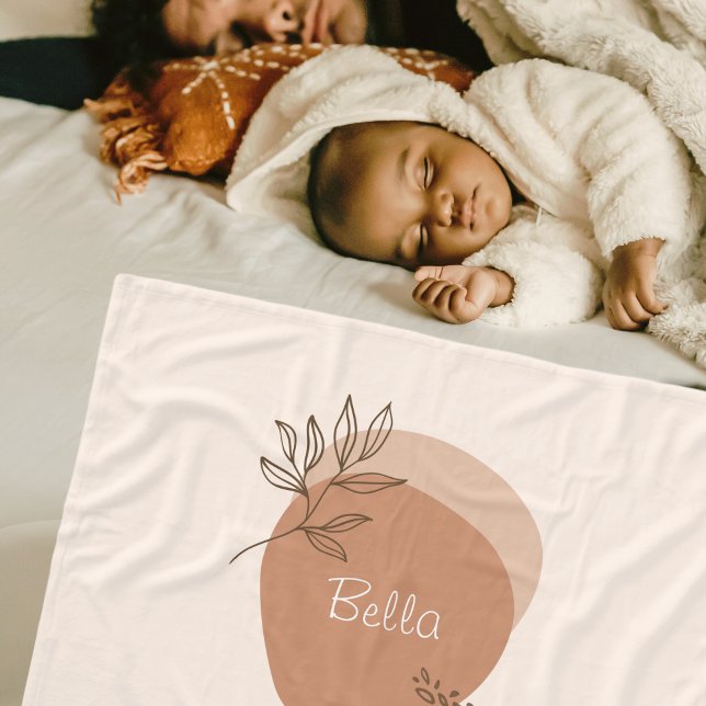 Personlig boho minimalist fleecefilt (Skapare uppladdad)