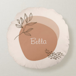 Personlig boho minimalist rund kudde
