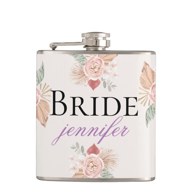 Personlig Boho Multifärgad Blommigt Färg Fickplunta (Framsidan)