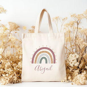 Personlig Boho Muted Earth Tones Tygkasse