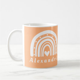 Personlig Boho Rainbow Kaffemugg