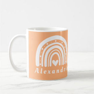 Personlig Boho Rainbow Kaffemugg