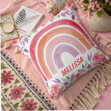 personlig Boho Rainbow med blommor