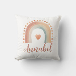 Personlig Boho-regnbåge Namnkudde – Wate Kudde
