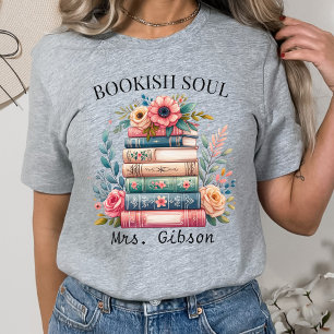 Personlig Bok Älskare Gift, Bok Klubb Reader T Shirt