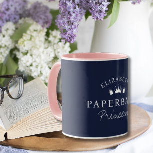Personlig Bok Älskare Paperback Princess Mugg