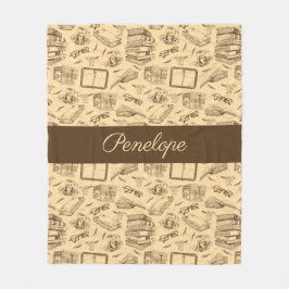 Personlig Bok Fleecefilt