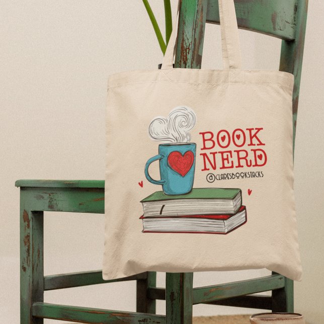 Personlig Bok Nerd Gift for Reader Tygkasse (Skapare uppladdad)