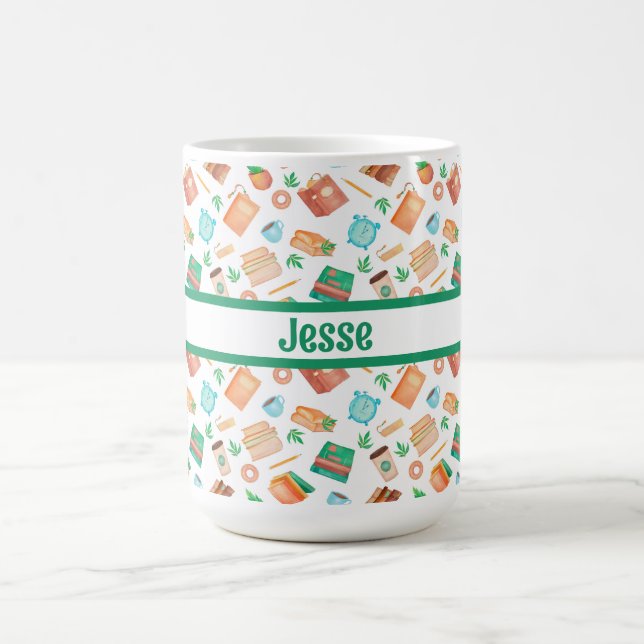 Personlig Bokar, kaffe, tea, succulents, Kaffemugg (Center)