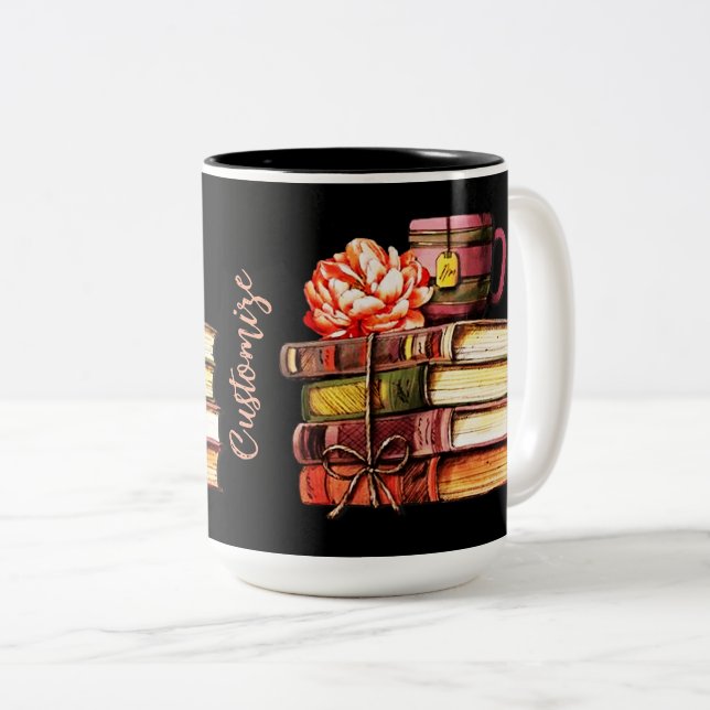 Personlig Bokar och Tea Två-Tonad Mugg (Framsida höger)