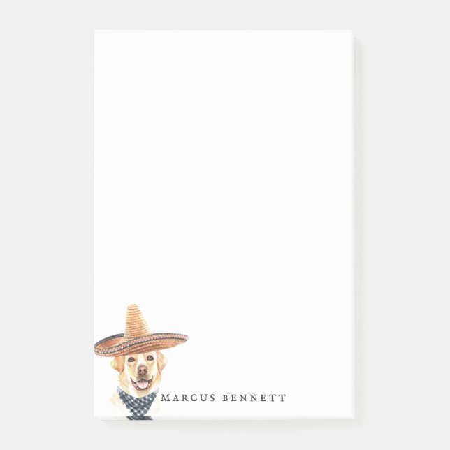 Personlig - bokför anteckningar | Labrador Retriev Post-it Block (Framsida)