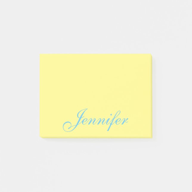 Personlig Bokför anteckningar Post-it Block (Framsida)