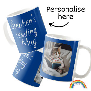 Personlig-bokhandlare, bok älskare-presentbokbok kaffemugg