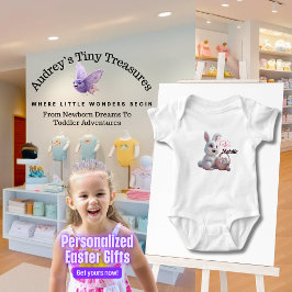 Personlig bokostdräkt Påsk Baby T Shirt