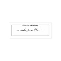 Personlig bokstämpel från namnets bibliotek