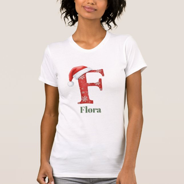 Personlig bokstav F T Shirt (Framsida)