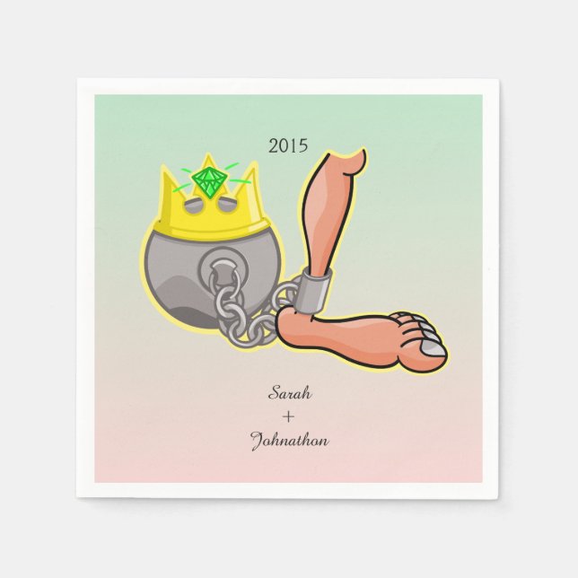 Personlig Boll och kedjebröllop till förmån för Pappersservett (Framsidan)