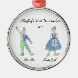 Personlig Bon-Bon/Party Girl Nutcracker Ornamen Julgransprydnad Metall