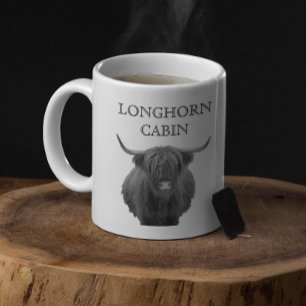 Personlig bondgårdsstuga Highland Cow Kaffemugg