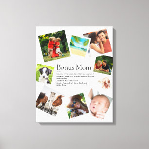 Personlig Bonus Mamma Definition 9 Foto Collage Canvastryck