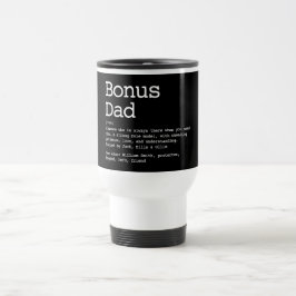 Personlig Bonus Pappa Styvpappa Definition Svart Resemugg