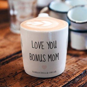 Personlig Bonusmamma Kärlek Du Bonusmamma Espressomugg