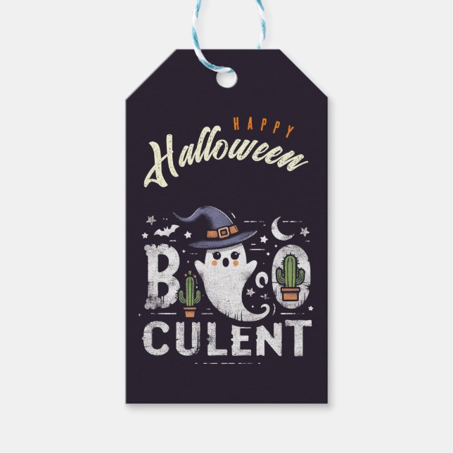 Personlig Boo-cculent-märkre för gåva Presentetikett (Framsidan)