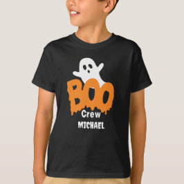 Personlig Boo Crew Kids Halloween T Shirt