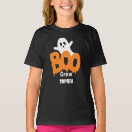 Personlig Boo Crew Kids Halloween T Shirt