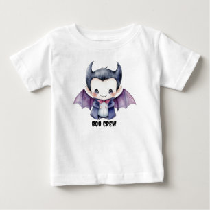 Personlig ’Boo Crew’ T-Shirt with Cute Dracula