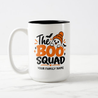 Personlig Boo Squad Halloween-mugg Två-Tonad Mugg