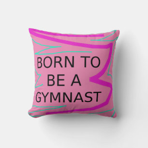 Personlig BORDE BLI ETT GYMNAST Dekorativ kudde