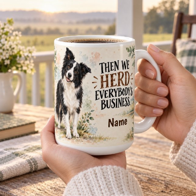Personlig Border Collie Kaffemugg (Skapare uppladdad)