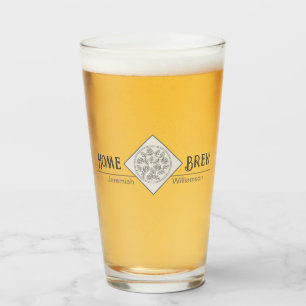 Personlig Bordsglas (Home Brew Pub Beer Glass) Glaskopp