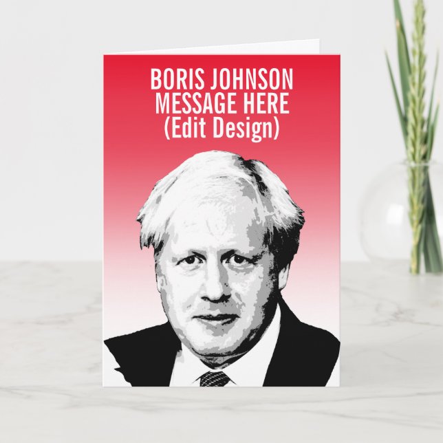 PERSONLIG BORIS JOHNSON KORT (Framsida)