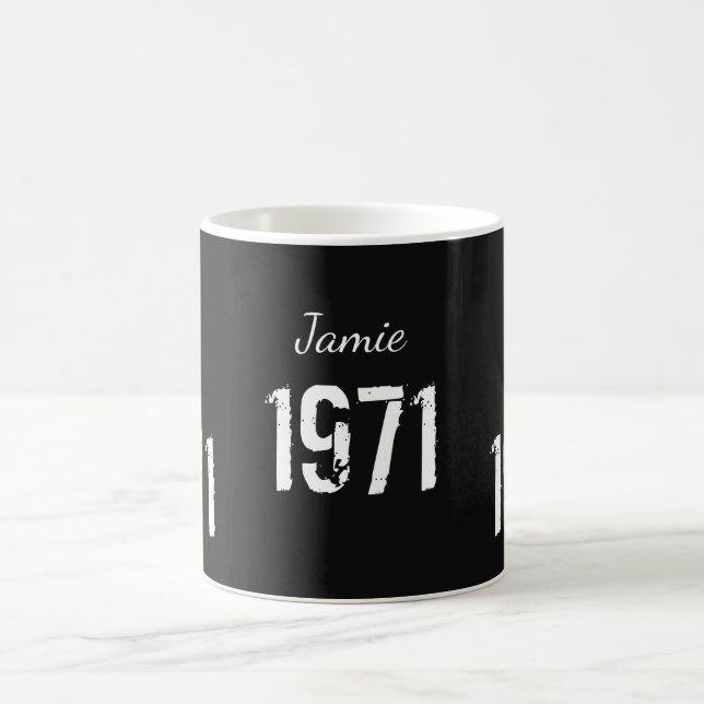 Personlig Born 1971 Birthday Mugg (Center)