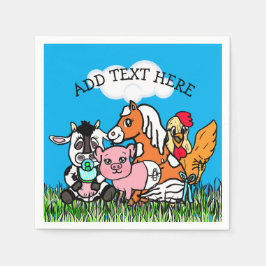 Personlig Boskap Baby Shower Pappersservett