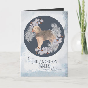 Personlig Bosniska Coarsehair Hound-jul Helgkort