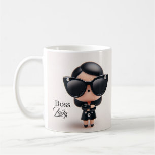 Personlig Boss Lady-mugg/Perfekt present Kaffemugg