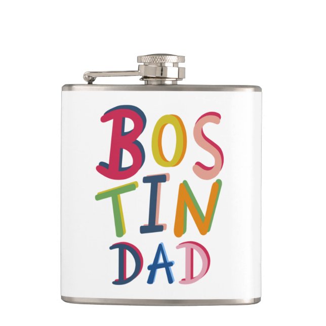 Personlig Bostin Pappa Black Land Hip-kolv Fickplunta (Framsidan)