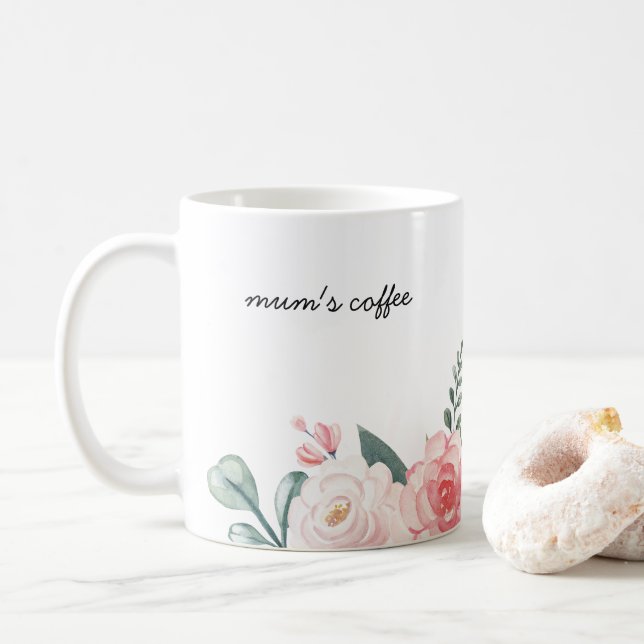 Personlig Botanisk Blommigt Mugg för Morsa kaffe (Med munk)