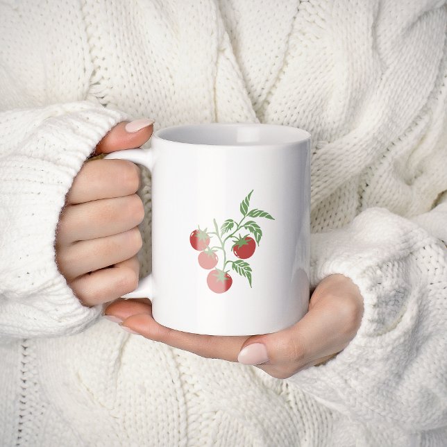 Personlig botanisk tomatgren namn mörkröd kaffemugg (Skapare uppladdad)