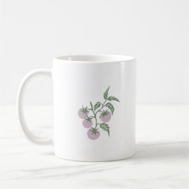 Personlig botanisk tomatgrensnamn Magenta Kaffemugg