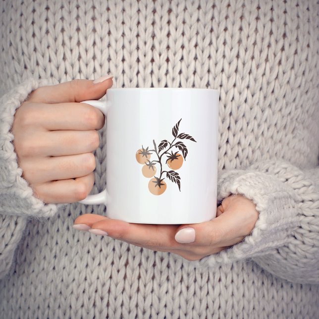 Personlig botanisk tomatgrensnamn Sandy Kaffemugg (Skapare uppladdad)