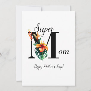 Personlig Botaniska Monogram Toppen Mamma
