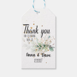 Personlig Botaniskt Bröllop Tack för att du stöder Presentetikett