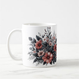 Personlig botaniskt monogram kaffemugg