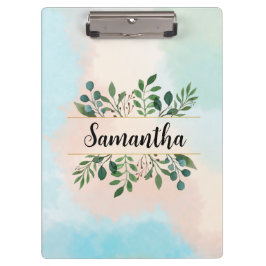 Personlig Botaniskt vattenfärg med Namn